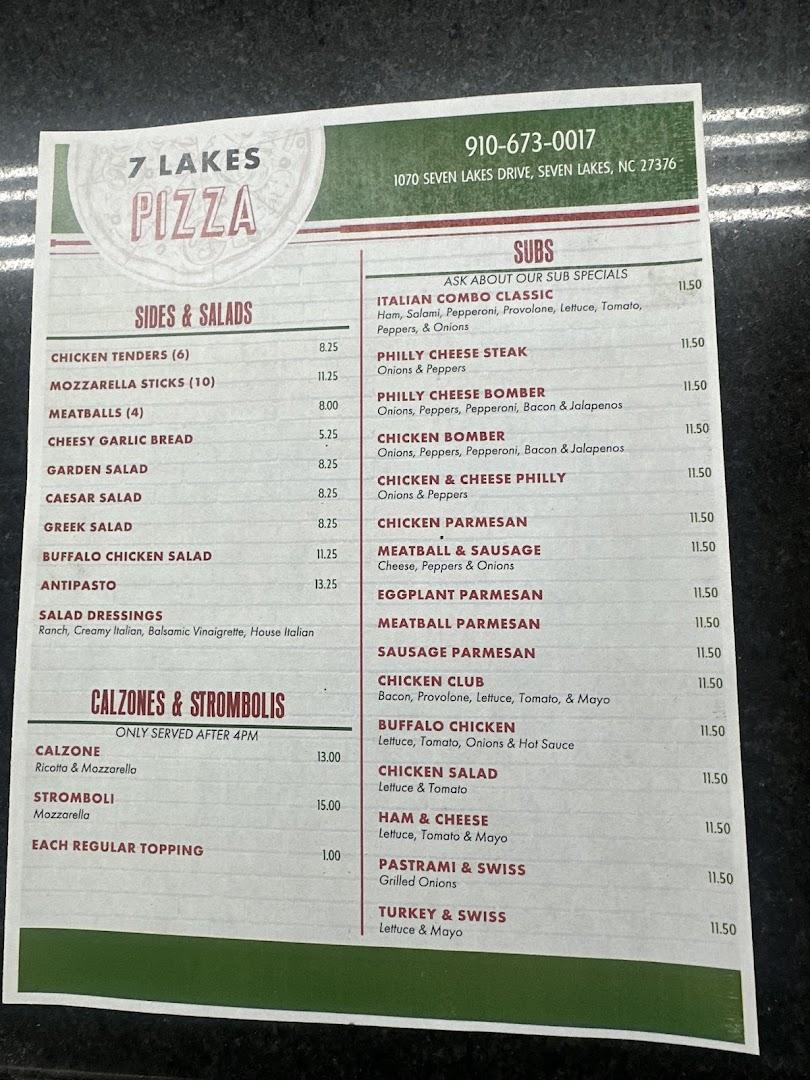 Seven Lakes Pizza Kitchen