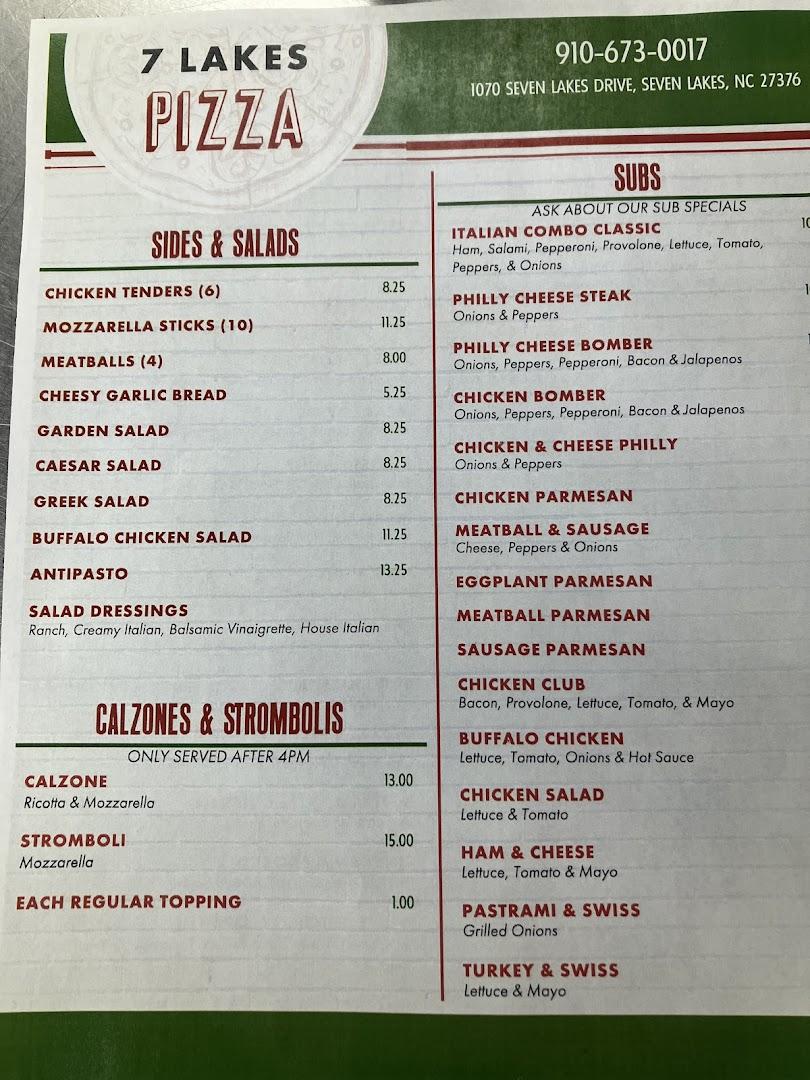 Seven Lakes Pizza Kitchen